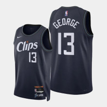 2023/24 Clippers GEORGE #13 Sapphire Blue City Edition NBA Jerseys