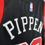 2023/24 Bulls PIPPEN #33 Black City Edition NBA Jerseys 热压