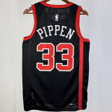 2023/24 Bulls PIPPEN #33 Black City Edition NBA Jerseys 热压
