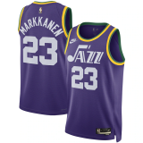 2023/24 Jazz MARKKANEN #23 Purple Retro NBA Jerseys