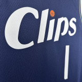 2023/24 Clippers HARDEN #1 Sapphire Blue City Edition NBA Jerseys