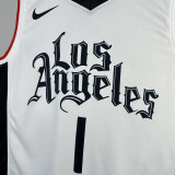 Clippers White Blue NBA Jerseys