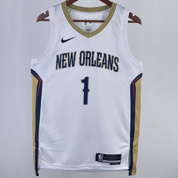 2023/24 Pelicans WILLIAMSON #1 White NBA Jerseys