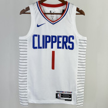 2023/24 Clippers HARDEN #1 White NBA Jerseys