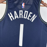 2023/24 Clippers HARDEN #1 Sapphire Blue City Edition NBA Jerseys
