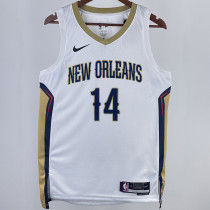2023/24 Pelicans INGRAM #14 White NBA Jerseys