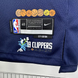 2023/24 Clippers HARDEN #1 Sapphire Blue City Edition NBA Jerseys