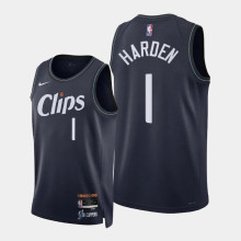 2023/24 Clippers HARDEN #1 Sapphire Blue City Edition NBA Jerseys