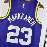 2023/24 Jazz MARKKANEN #23 Purple Retro NBA Jerseys