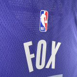 2023/24 Kings FOX #5 purple NBA Jerseys 热压