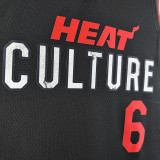 2023/24 Miami Heat JAMES #6 Black City Edition NBA Jerseys