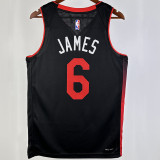 2023/24 Miami Heat JAMES #6 Black City Edition NBA Jerseys