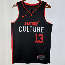 2023/24 Miami Heat ADEBAYO #13  Black City Edition NBA Jerseys