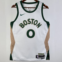 2023/24 Celtics TATUM #0  White City Edition NBA Jerseys