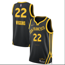 2023/24 Warriors WIGGINS #22  Black City Edition NBA Jerseys