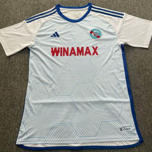 2023/24 Strasbourg Away White Fans Soccer Jersey