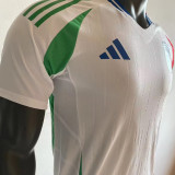 2024/25 Italy Away Whte Player Version Soccer Jersey