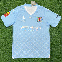 2023/24 Melbourne City Home Blue Fans Soccer Jersey 墨尔本城