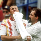 1994 Spain Away White Retro Soccer Jersey