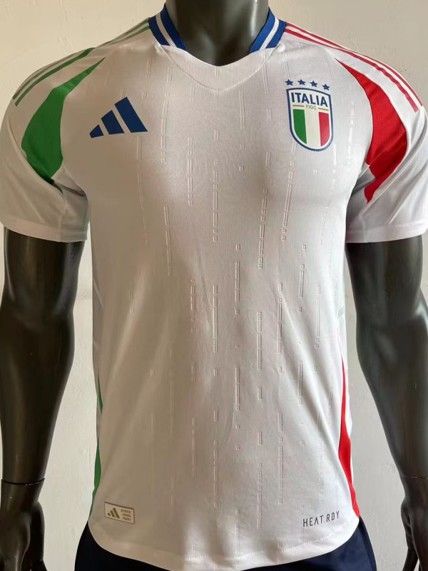 2024/25 Italy Away Whte Player Version Soccer Jersey