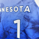 2023/24 Timberwolves ANDERSON #1 Blue City Edition NBA Jerseys 热压