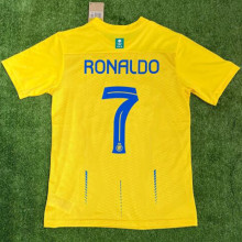 RONALDO #7 Al Nassr 1:1 Quality Home Yellow Fans Jersey 2023/24 ★★