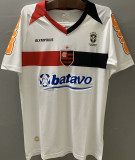 2010 Flamengo Away White Retro Soccer Jersey