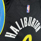 2024 Pacers HALIBURTON #0 Black City Edition NBA Jerseys