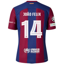 João Félix #14 BA 1:1 Quality Home Fans Jersey 2023/24 (UCL Font 欧冠字体) ★★