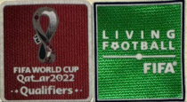 植绒 FIFA WORLD CUP Qatar + LF 2022 Flocking Patch (You can buy it alone OR tell us which jersey to print it on. ) 2022世界杯紫+绿 植绒