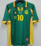 1998 Cameroun Home Green Retro Soccer Jersey