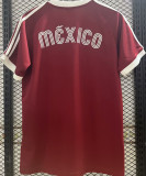 1985 Mexico Pink Retro Style Jersey (Have AD 带胸前广告)