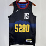 2023/24 Nuggets JOKIC #15 Black City Edition NBA Jerseys