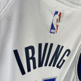 Mavericks IRVING #11 White Kids NBA Jersey 热压
