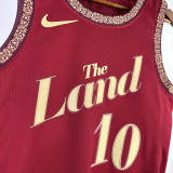 2023/24 Cleveland GARLAND #10 Red City Edition NBA Jerseys