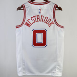 2023/24 Rockets  WESTBROK #0 White City Edition NBA Jerseys