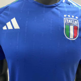 2024/25 Italy Home Blue Player Version Soccer Jersey