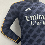 2023/24 RM Away Player Version Long Sleeve Jersey