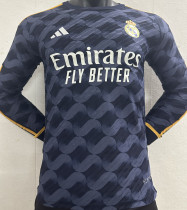 2023/24 RM Away Player Version Long Sleeve Jersey