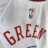 2023/24 Rockets  GREEN #4 White City Edition NBA Jerseys