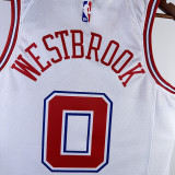 2023/24 Rockets  WESTBROK #0 White City Edition NBA Jerseys