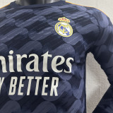 2023/24 RM Away Player Version Long Sleeve Jersey