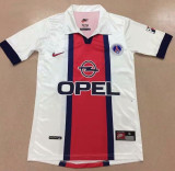 1998/1999 PSG  Away White Retro Soccer Jersey