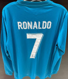 RONALDO # 7 RM 3rd Retro Fans Long Sleeve Jersey 2017/18 (Have All Patch) (2017+12) 全套章 ★★