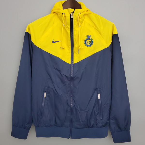 2023/24 Al Nassr Sapphire Blue Yellow Windbreaker