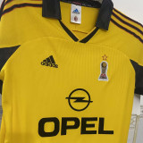 1999/2000 AC Milan Away Yellow Retro Soccer Jersey