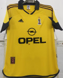 1999/2000 AC Milan Away Yellow Retro Soccer Jersey