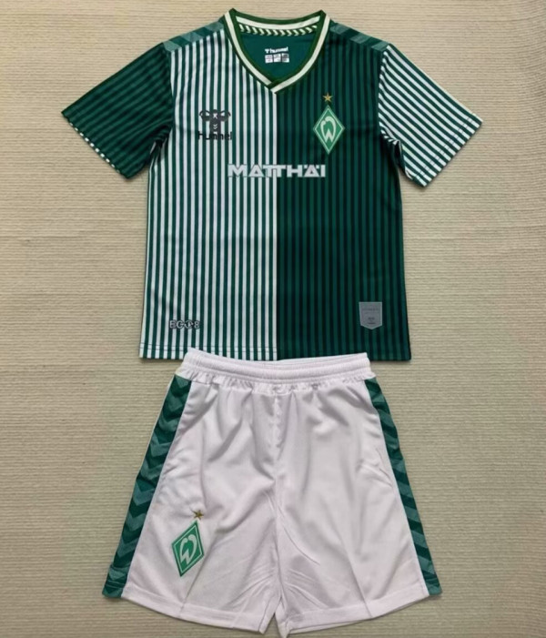 2023/24 Werder Bremen Home Kids Soccer Jersey