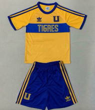 2023/24 U.A.N.L Tiger Retro Style Yellow Kids Soccer Jersey
