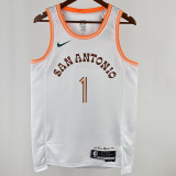 2023/24 Spurs WEMBANYAMA  #1  White City Edition NBA Jerseys